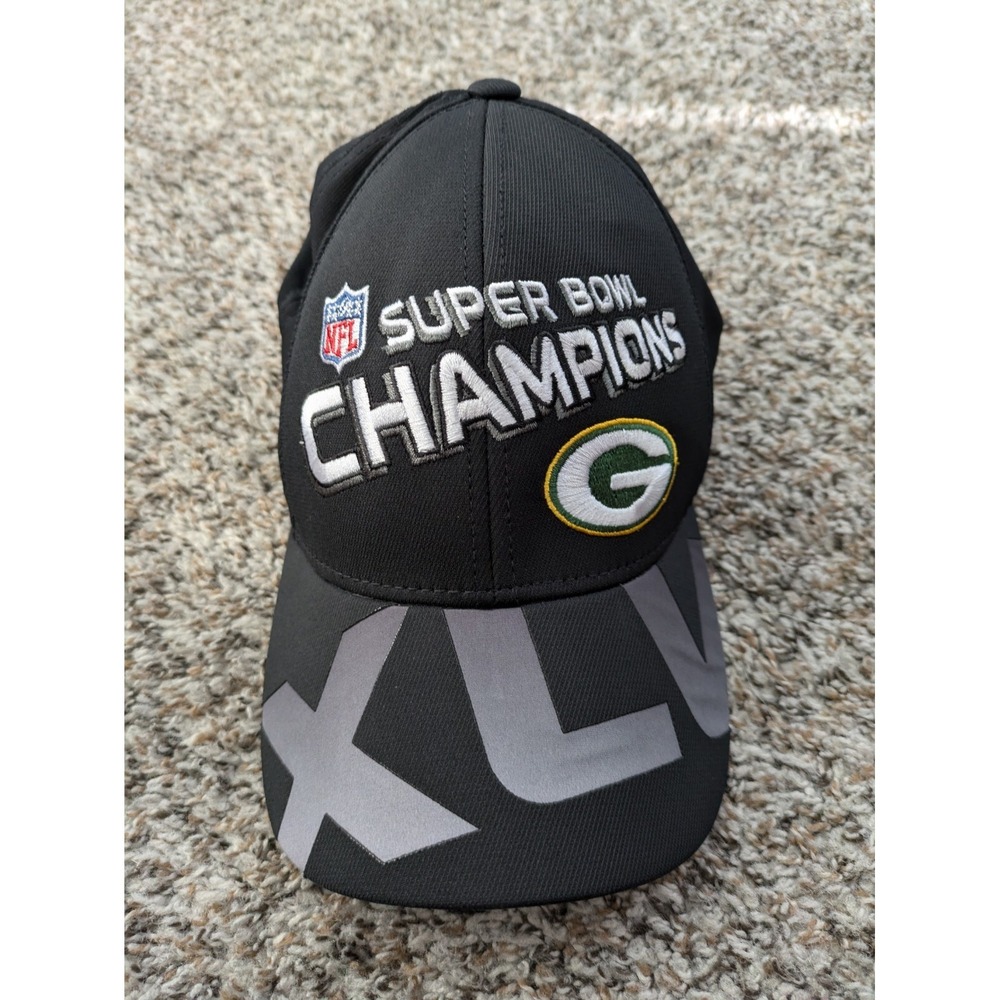 NFL Green Bay Packers Superbowl XLV Flexfit Hat Reebok OSFM